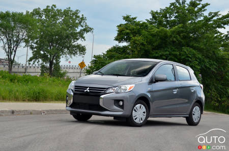 Mitsubishi Mirage, trois quarts avant